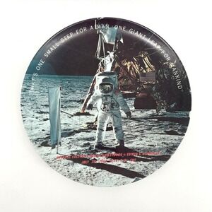 Texas Ware Apollo 11 Moon Landing Commemorative Plate Armstrong Aldrin July 1969